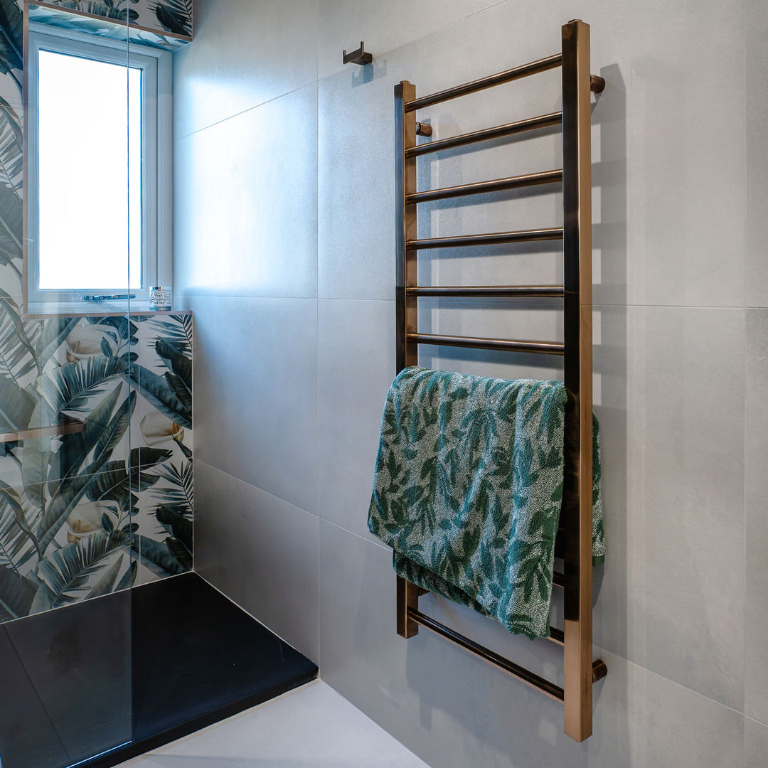 Vibe 1200 x 500mm Heated Towel Rail - Brushed Bronze