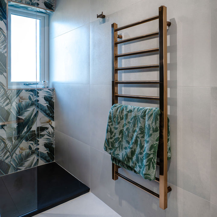 Vibe 1200 x 500mm Heated Towel Rail - Brushed Bronze
