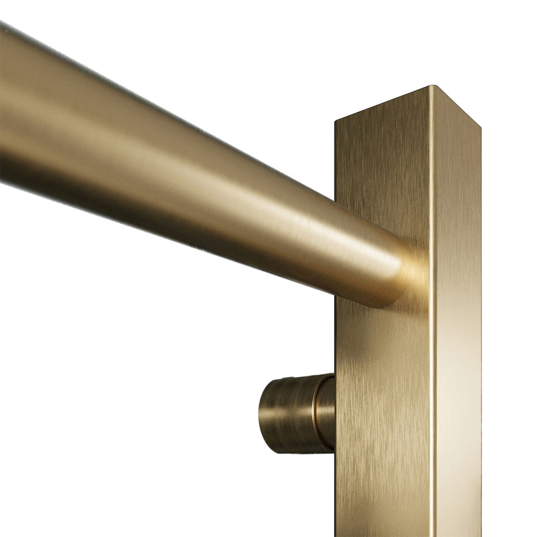 Kimi 1600 x 500mm Heated Towel Rail - Brushed Brass