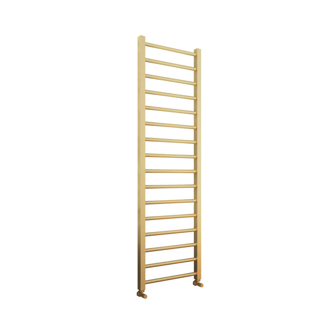 Kimi 1600 x 500mm Heated Towel Rail - Brushed Brass