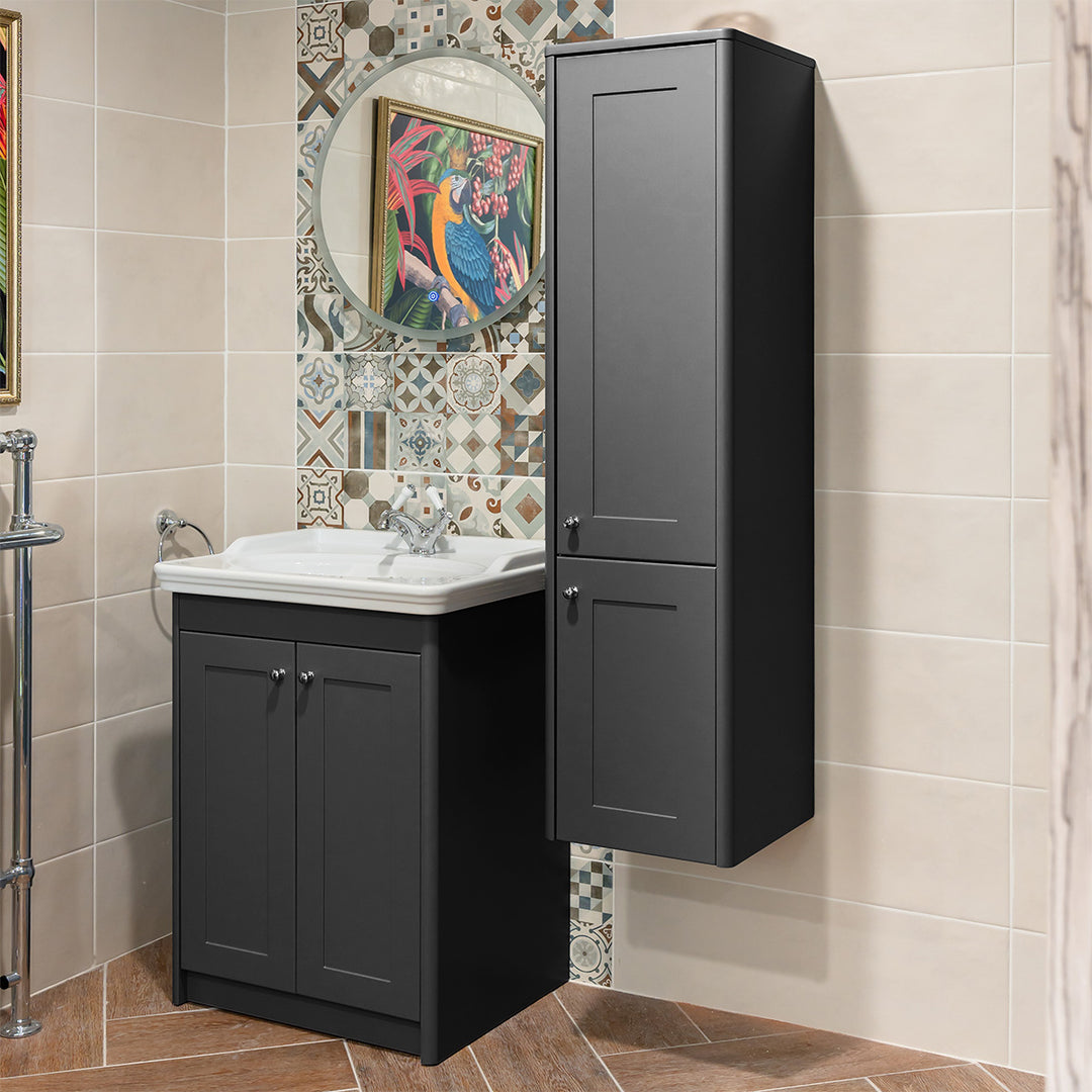 Hudson Reed 300mm Wetroom Swing Screen - Gun Metal