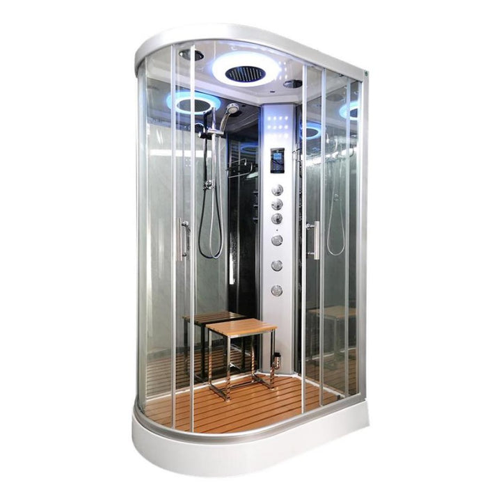 Vidalux Clearwater 1200mm Steam Shower Enclosure Right Hand - Mirror