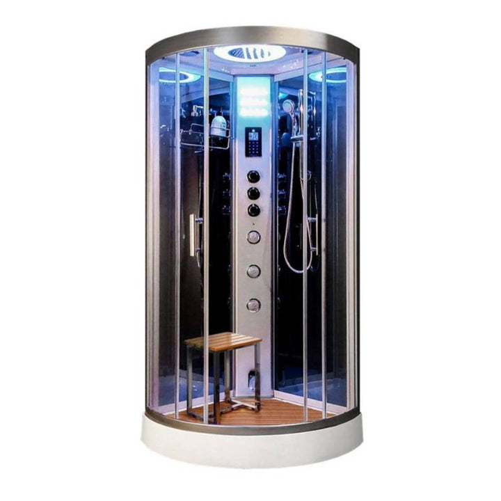 Vidalux Essence 800mm Steam Shower Enclosure - Mirror