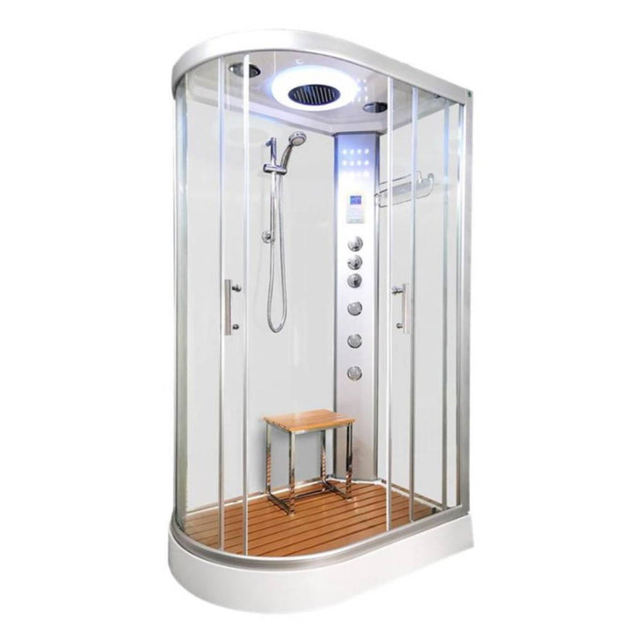 Vidalux Hydro Plus 1200mm Shower Cabin Right Hand - White