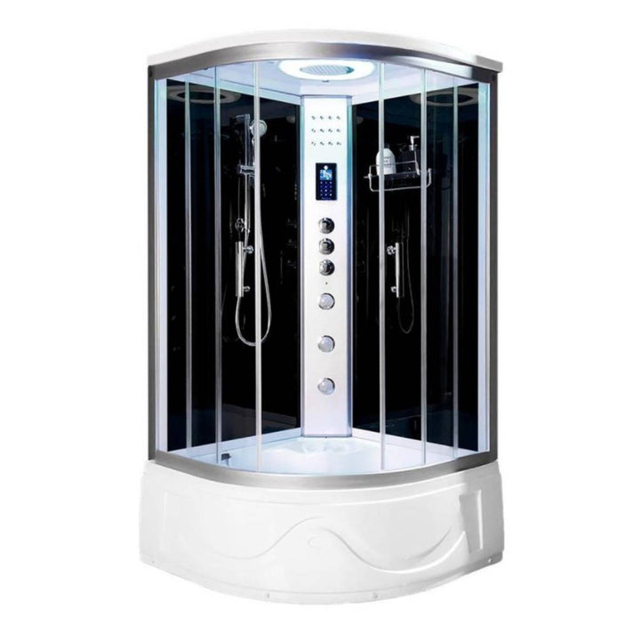 Vidalux Miami 900mm Steam Shower Enclosure - Black