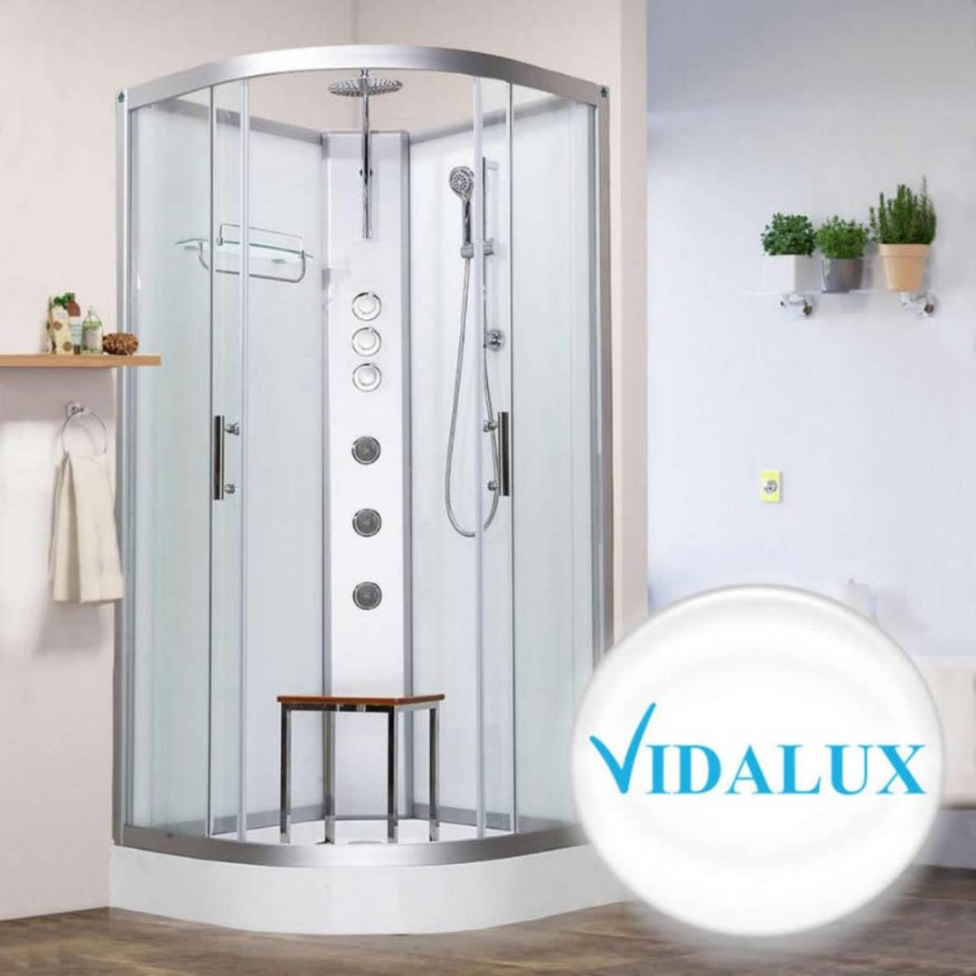 Vidalux Pure 800mm Shower Cabin - White
