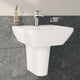 Vitra Integra 450mm Square 1 Tap Hole Basin and Semi Pedestal