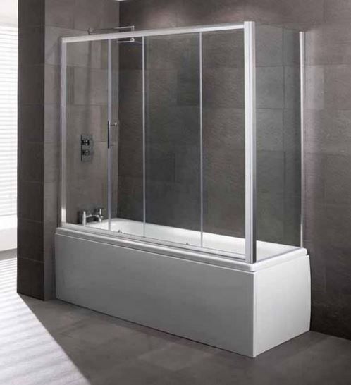 Volente 1690 x 1475mm Overbath Slider Screen