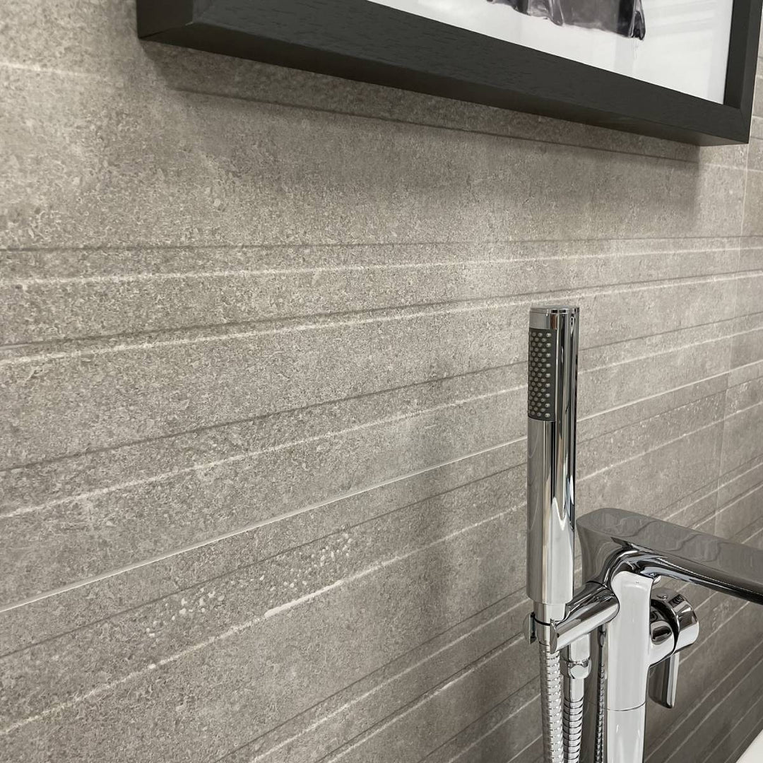 Veggen Queensland Grey 30 x 90cm Ceramic Wall Tile - 1.08sqm perbox