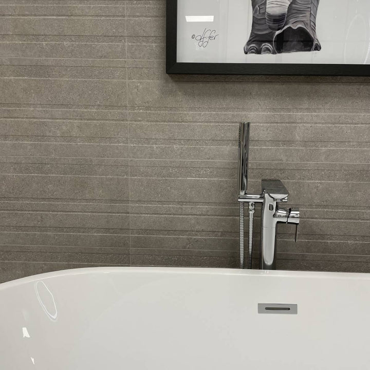 Veggen Queensland Grey 30 x 90cm Ceramic Wall Tile - 1.08sqm perbox