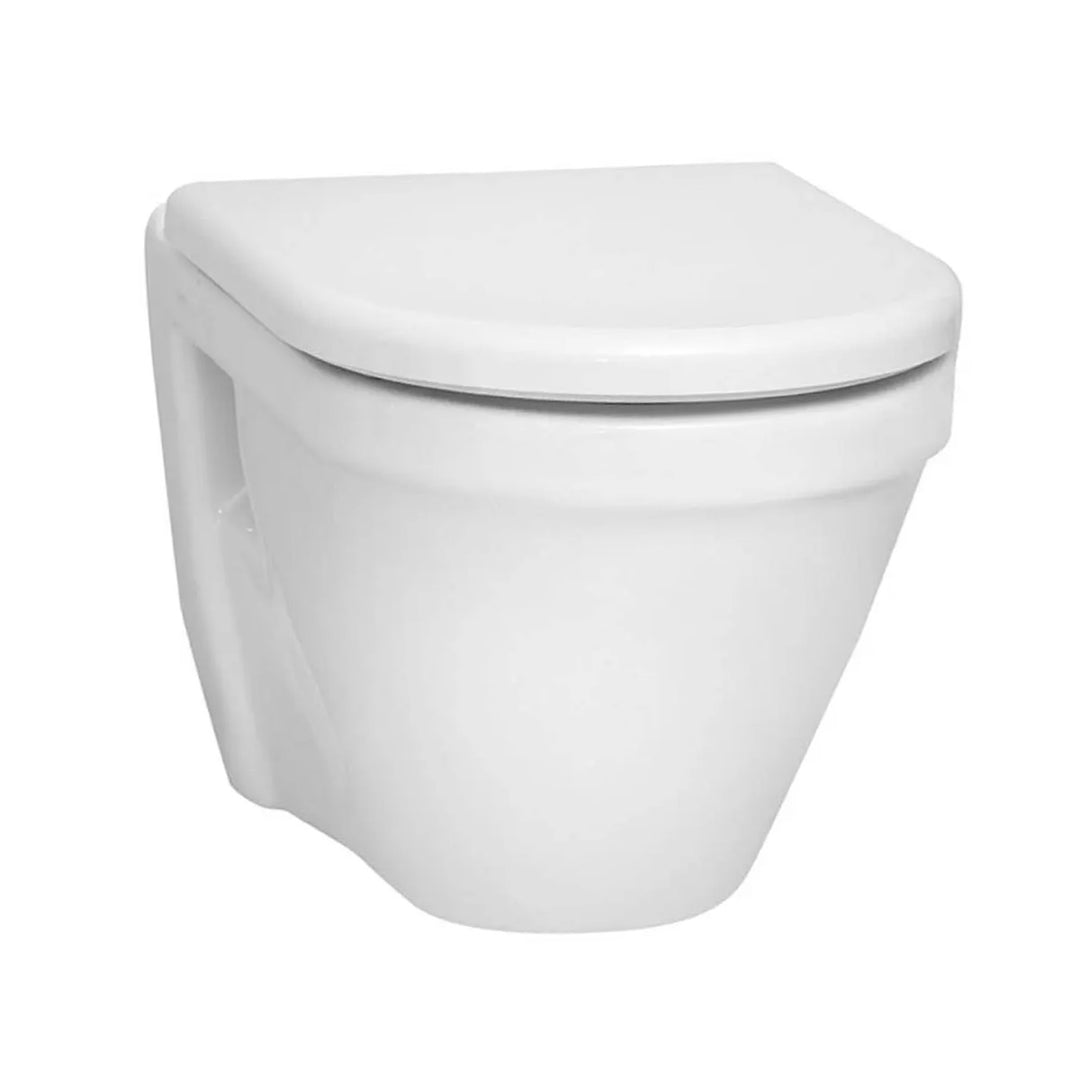 Vitra S50 Wall Hung Toilet inc Seat and Frame - Matt Black Flush Plate