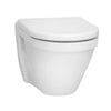 Vitra S50 Wall Hung Toilet inc Seat and Frame - Matt Black Flush Plate