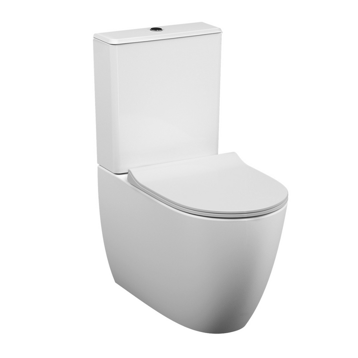 Vitra Sento Rimless Close Coupled Back To Wall Toilet with Soft Close Seat