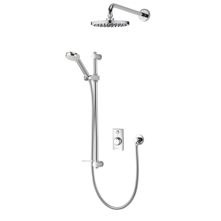 Aqualisa Visage Q Smart Shower Concealed With Adj And Wall Fixed Head - Hp/Combi