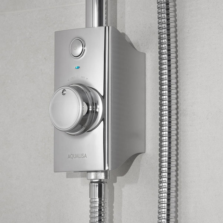 Aqualisa Visage Q Smart Shower Exposed With Adj Head - Hp/Combi