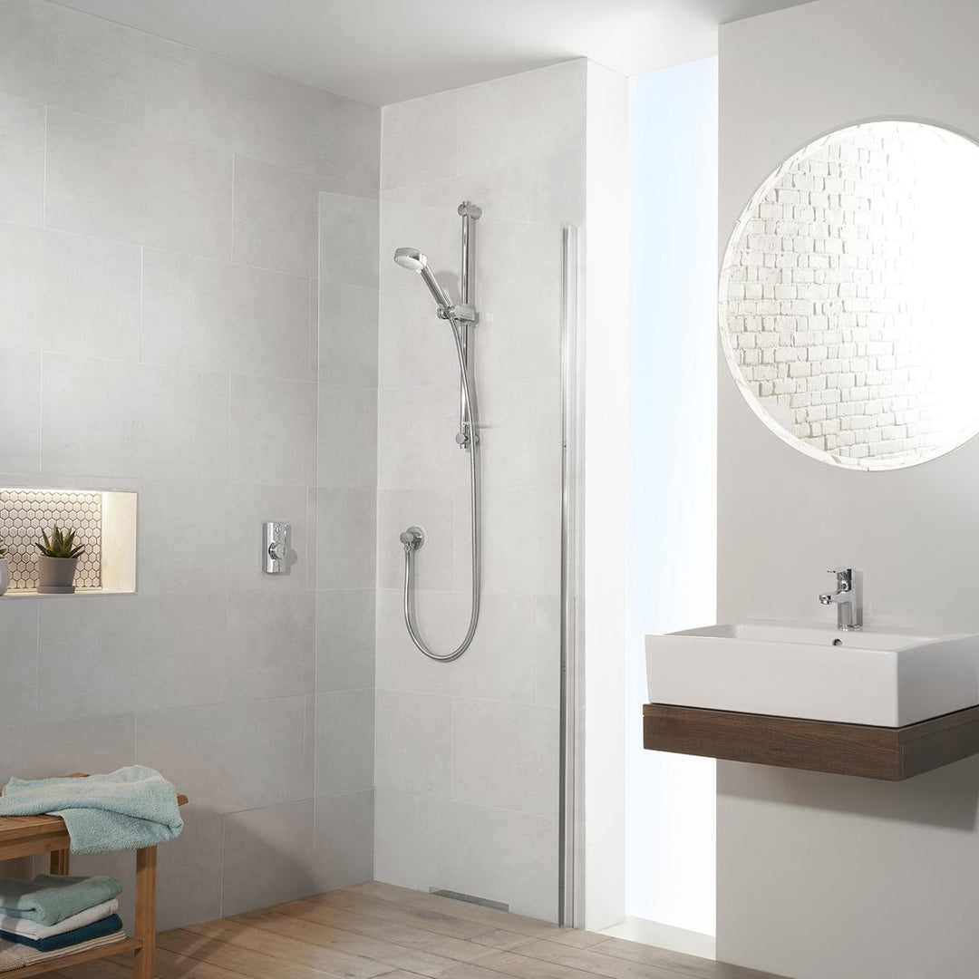Aqualisa Visage Q Smart Shower Concealed With Adj Head - Gravity Pumped
