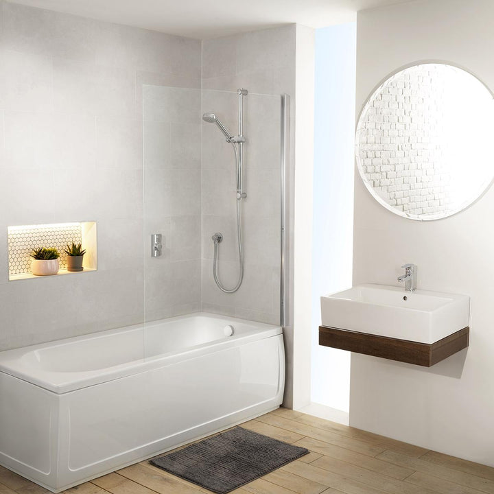Aqualisa Visage Q Smart Shower Concealed With Adj Head And Bath Fill - Gravity Pumped