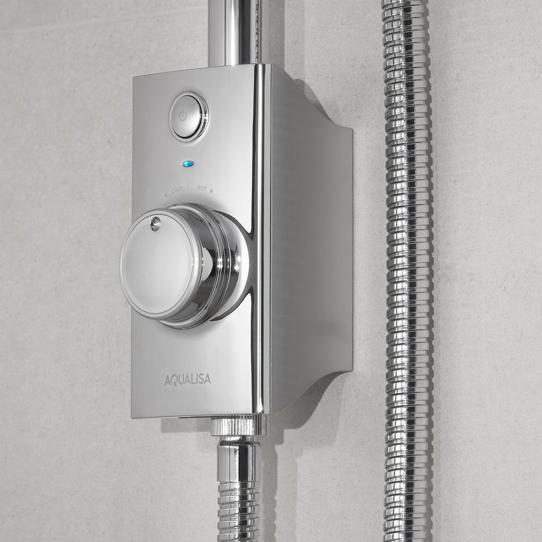 Aqualisa Visage Q Smart Shower Exposed With Adj Head - Gravity Pumped