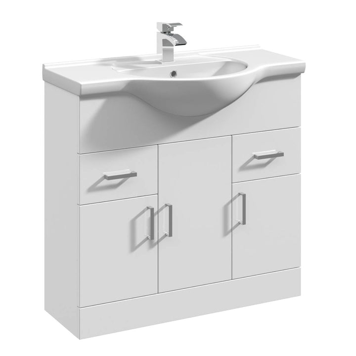Square Dual Flush Plate - Chrome