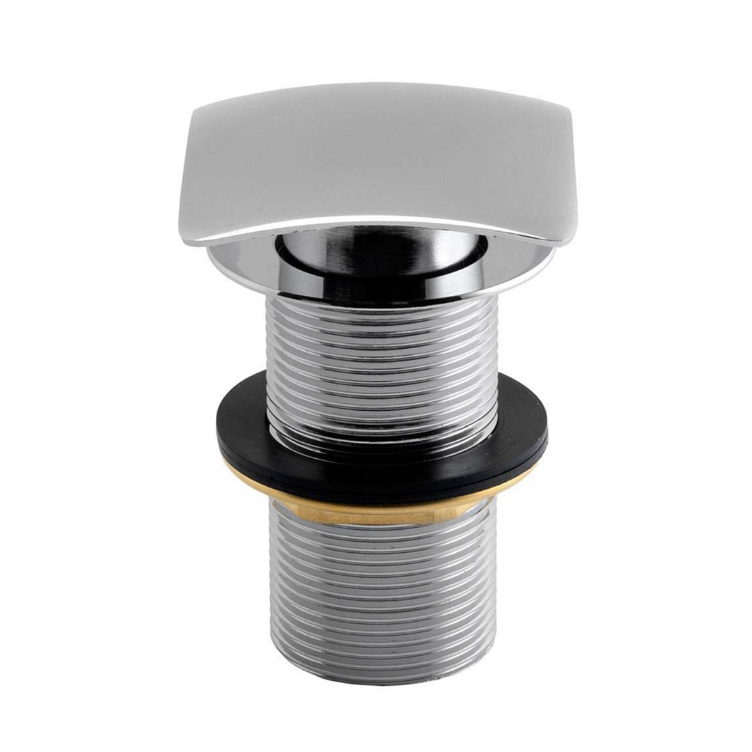 Square Unslotted Push Button Basin Waste