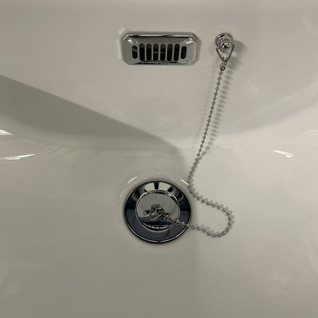 Traditional English Balmoral Basin Waste with Plug And Chain