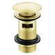Eliseo Ricci Press Top Slotted Basin Waste - Brushed Brass