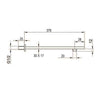 Black Square Wall Mounted Wall Arm