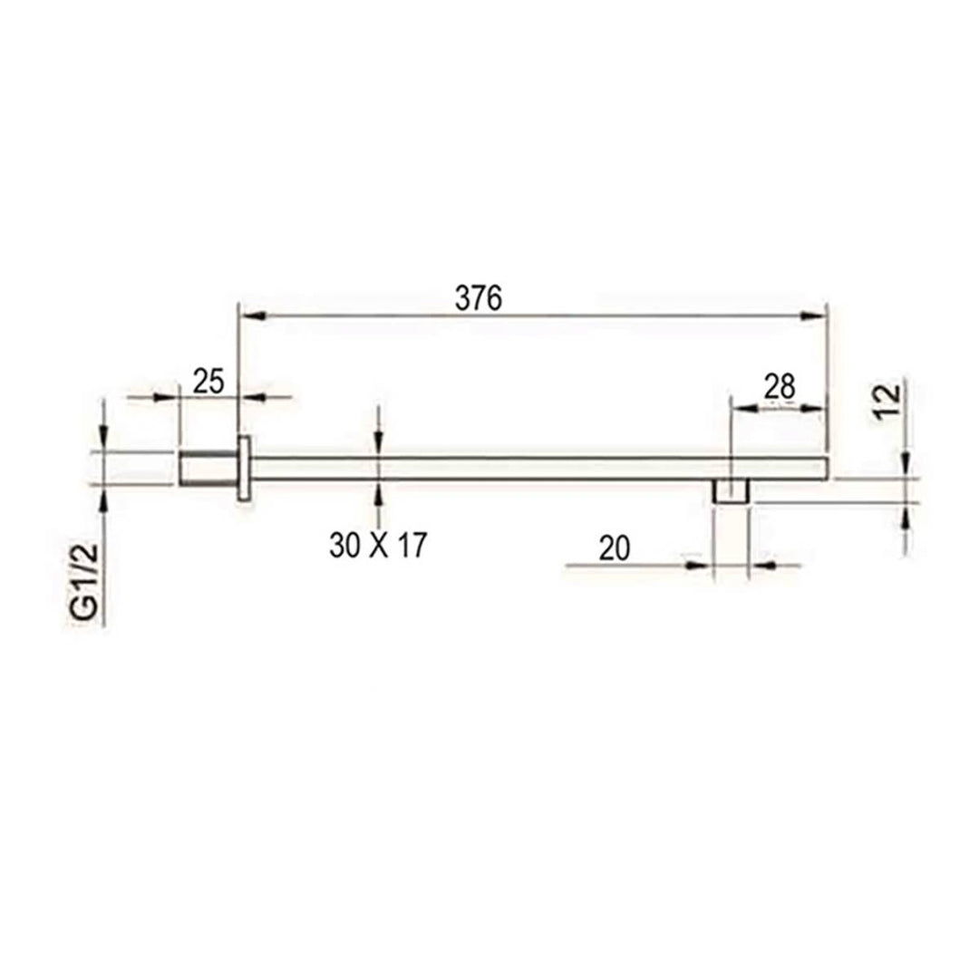 Square Twin Thermostatic Concealed Mixer Shower Kit with Wall Mounted 300mm Shower Head &amp; Handset
