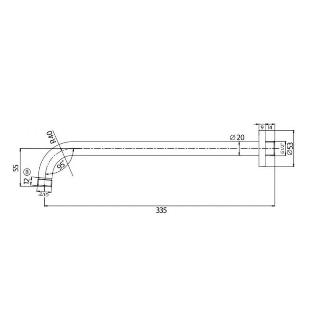 Round Twin Thermostatic Concealed Mixer Shower Kit with Wall Mounted 300mm Shower Head &amp; Handset