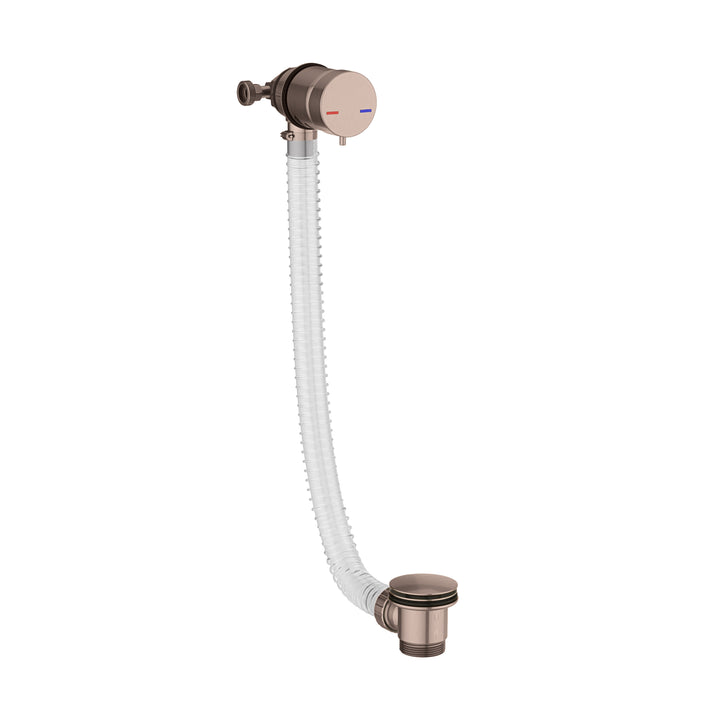Eliseo Ricci Bath Filler &amp; Overflow Bath Waste - Brushed Bronze