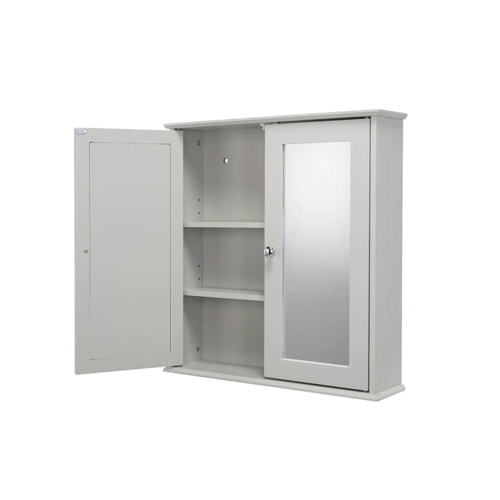 Croydex Ashby Cool Grey Wooden Double Cabinet