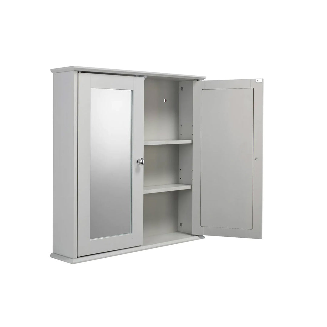 Croydex Ashby Cool Grey Wooden Double Cabinet