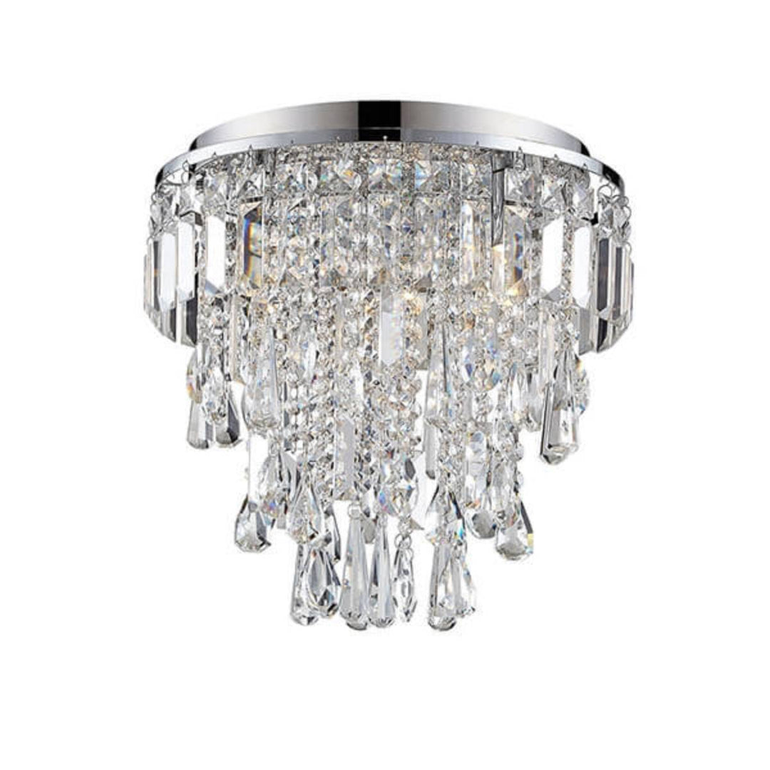 Forum Waterford WF-31450-CHR Bresna 3 Light Ceiling Chandelier- Chrome