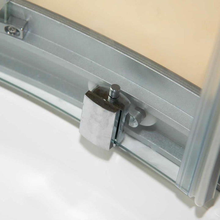 Vidalux Pure Electric 1000mm Shower Cabin White - Gun Metal 9.5KW