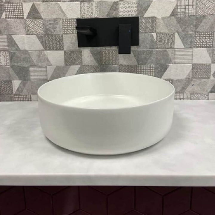 Objekt Ceramica Tahoe 360mm Counter Top Basin - Matt White