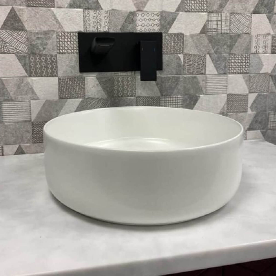 Objekt Ceramica Tahoe 360mm Counter Top Basin - Matt White