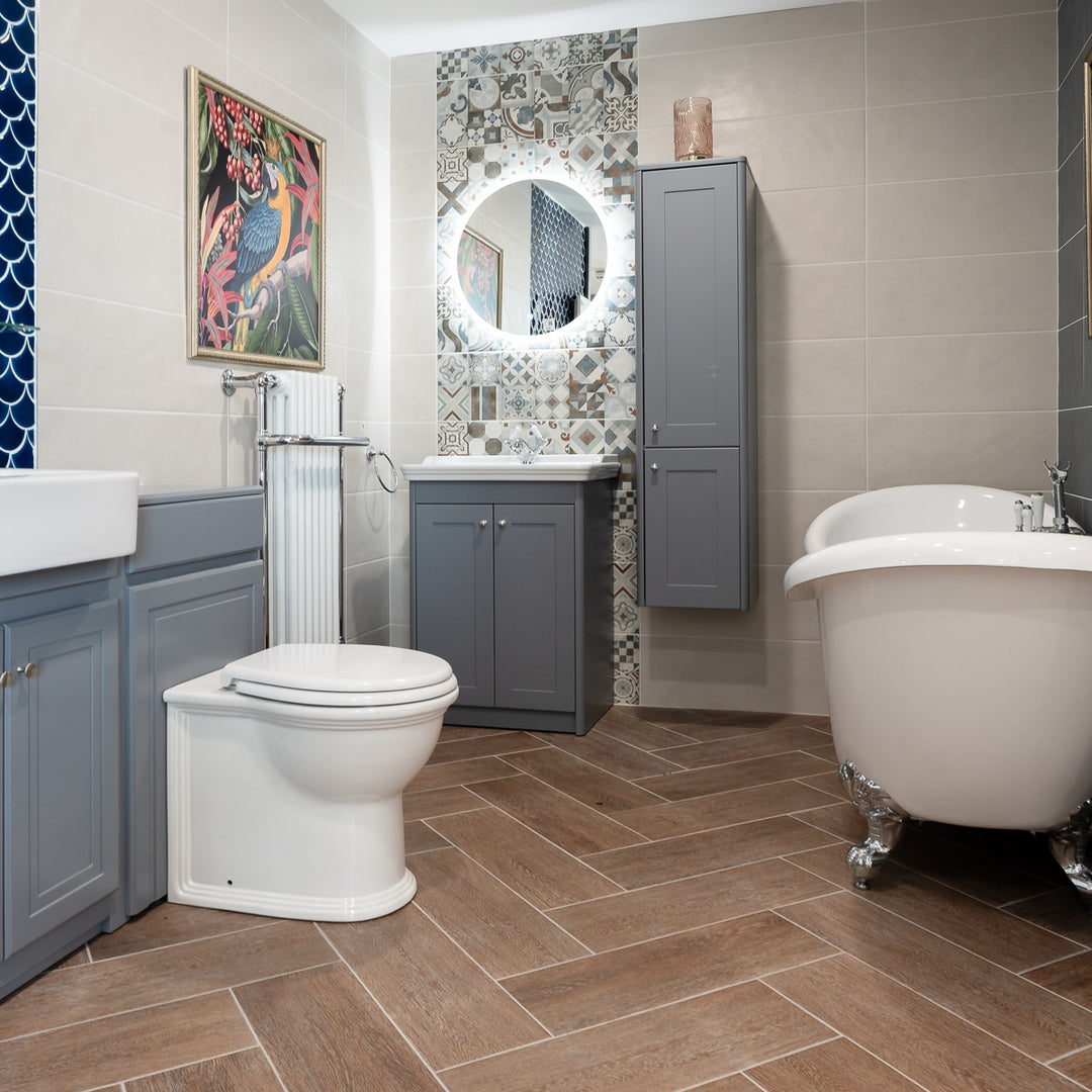 Windsor Rimless Back to Wall Toilet &amp; Soft Close Seat