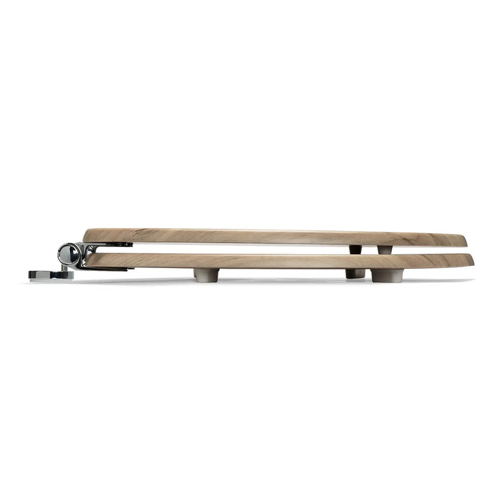 Croydex Corella Grey Wood Effect Flexi-Fix Toilet Seat
