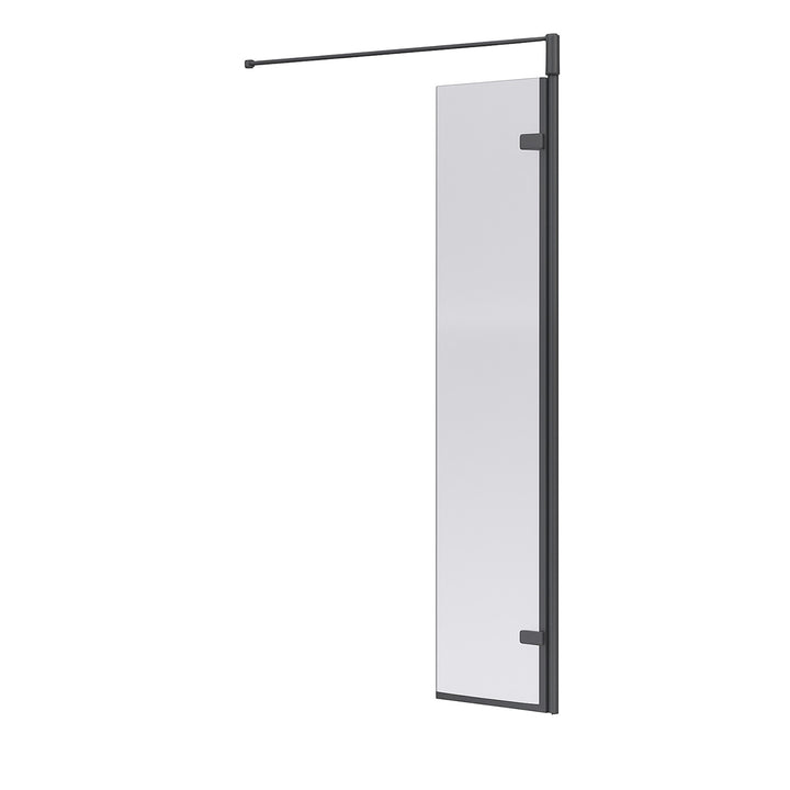 Hudson Reed 300mm Wetroom Swing Screen - Gun Metal