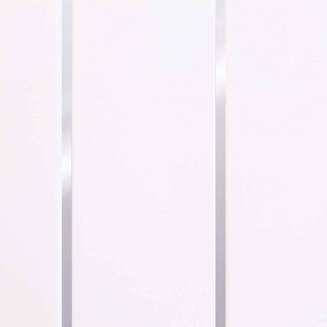 Lusso Panel Essentials White Silver Embedded 2.7m Ceiling Panel - 5 Pack