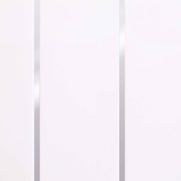 Lusso Panel Essentials White Silver Embedded 2.7m Ceiling Panel - 5 Pack
