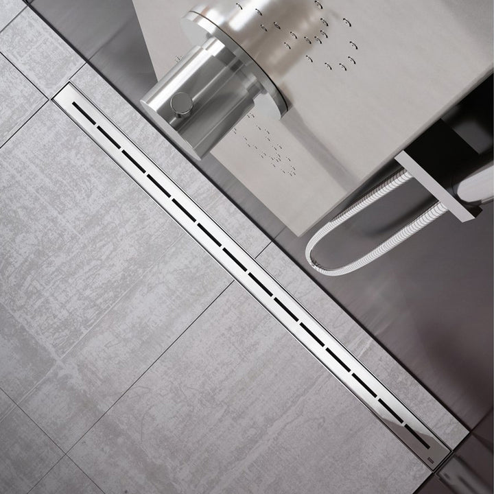 Ravak 750mm Runway Shower Channel - Chrome