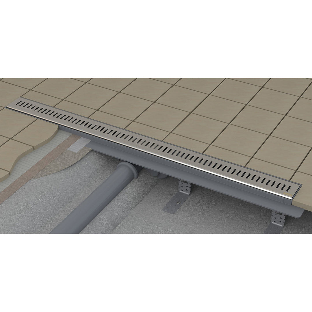 Ravak 750mm Zebra Shower Channel - Chrome