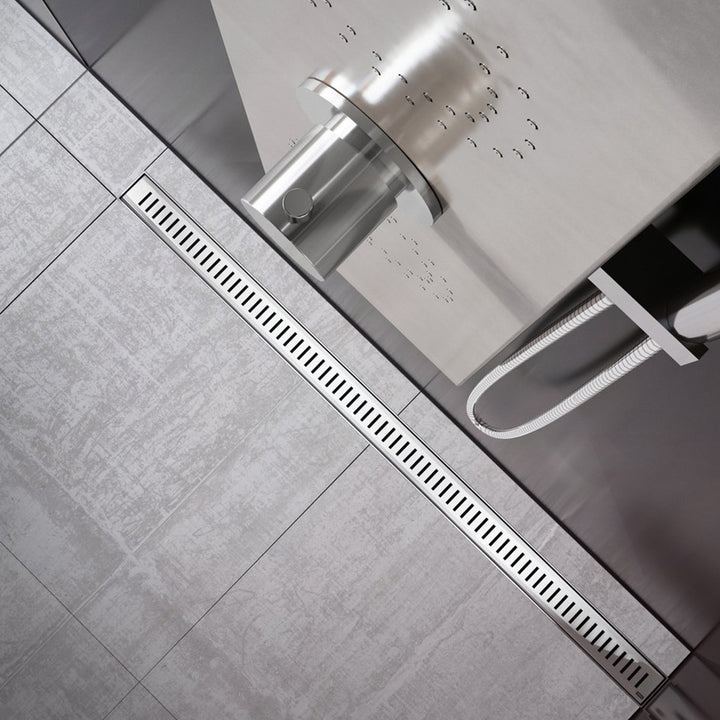 Ravak 750mm Zebra Shower Channel - Chrome