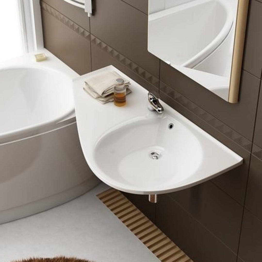 Ravak Avocado Wall Hung Basin - Left Hand