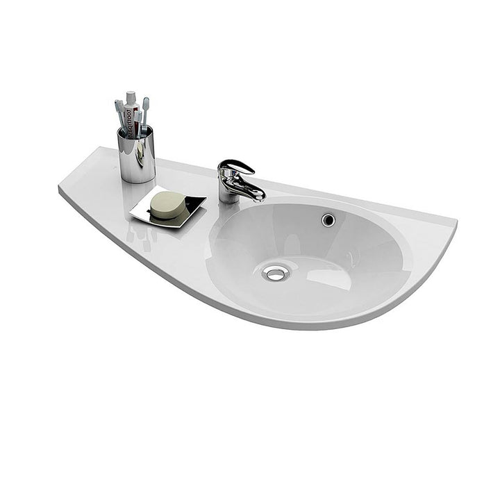 Ravak Avocado Wall Hung Basin - Left Hand