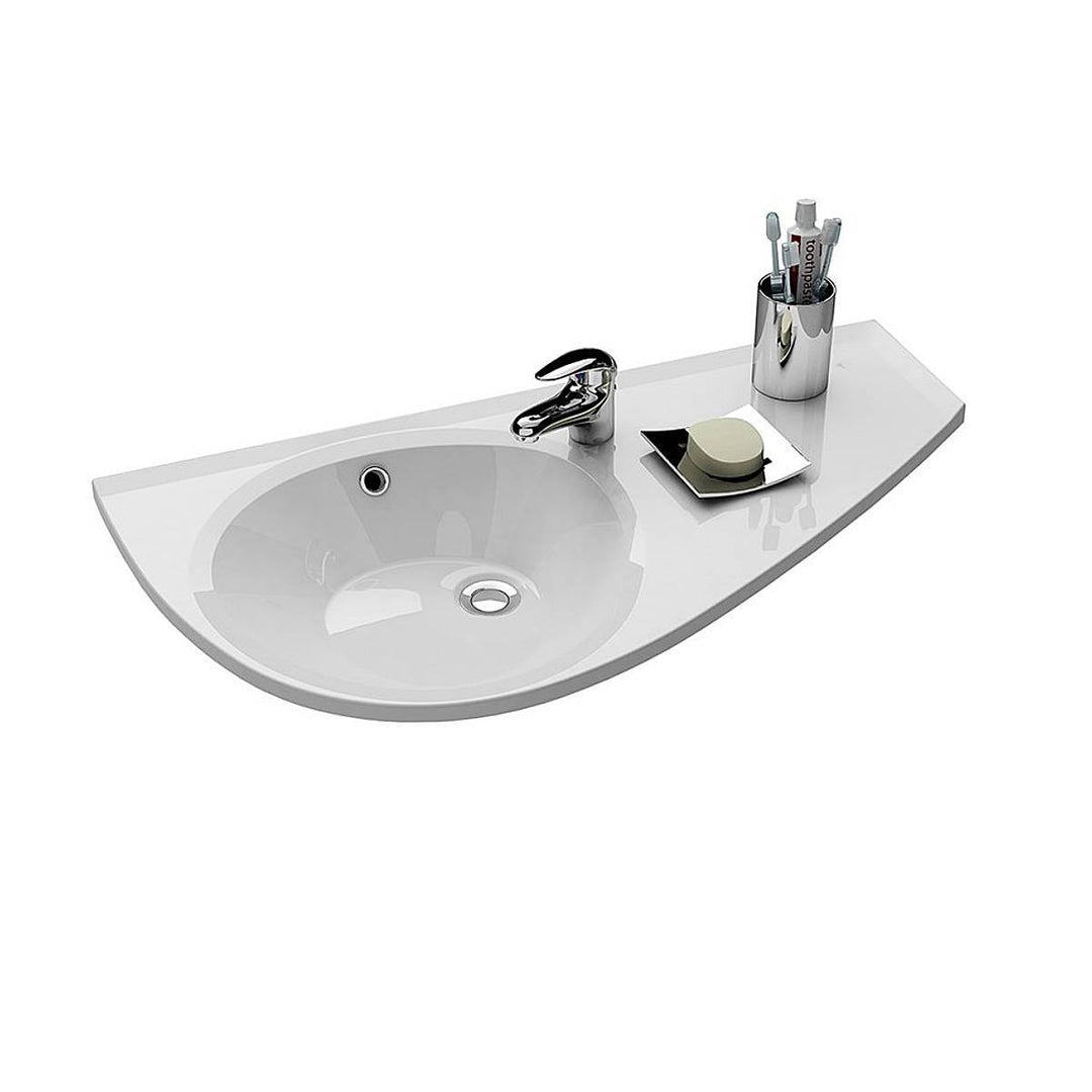 Ravak Avocado Wall Hung Basin - Right Hand