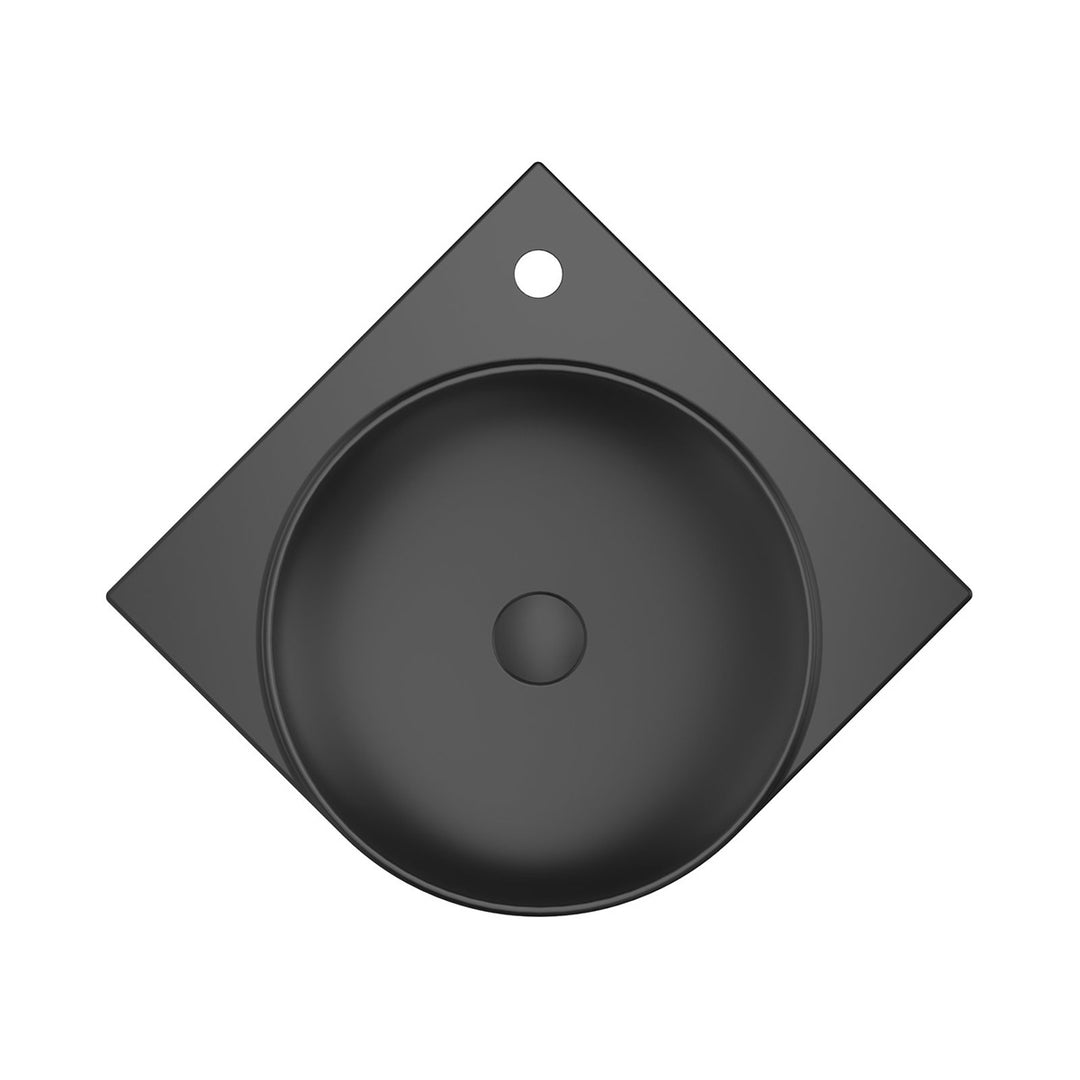 Ravak Yard 450mm Ceramic Washbasin - Matt Black