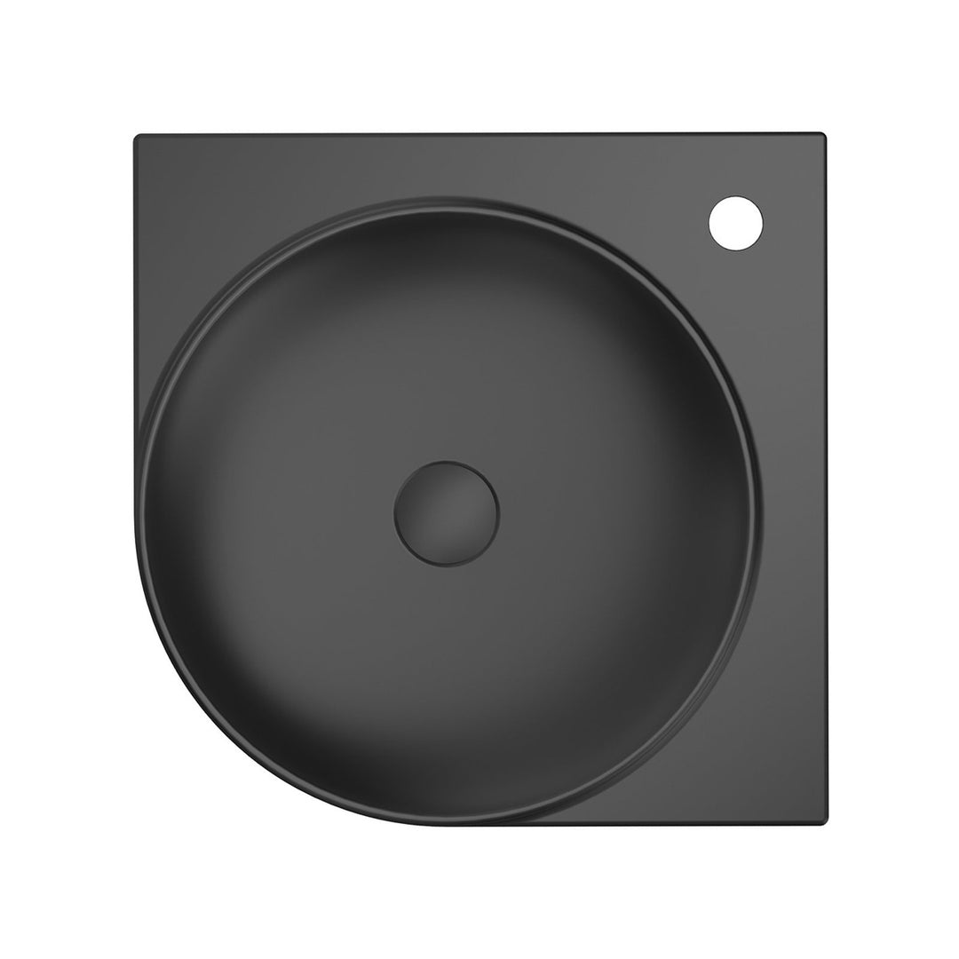 Ravak Yard 450mm Ceramic Washbasin - Matt Black