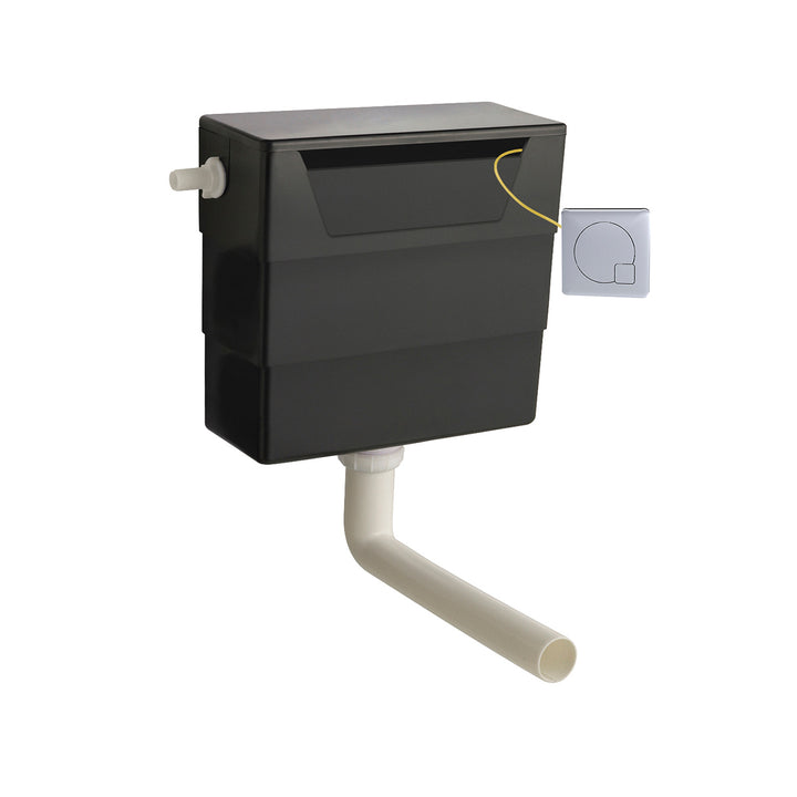 Universal Acess Concealed Cistern with Chrome Square Flush Button